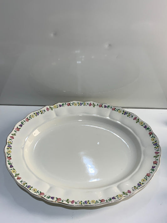 Grindley England Marlborough Royal Petal Greenway - 16" OVAL SERVING PLATTER