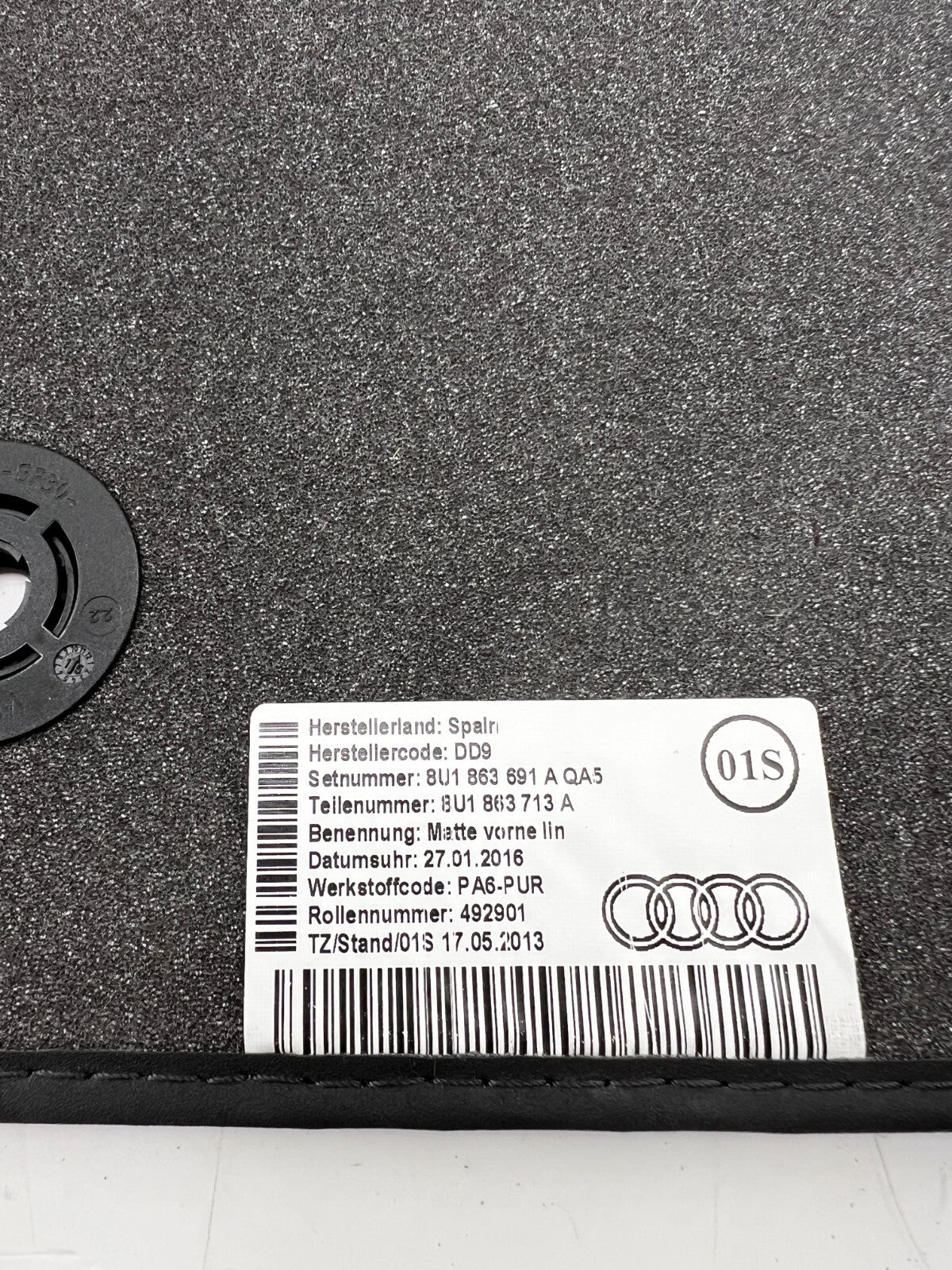 For Audi Exclusive Carpet Car Mats 4pc – OEM Quality Velour