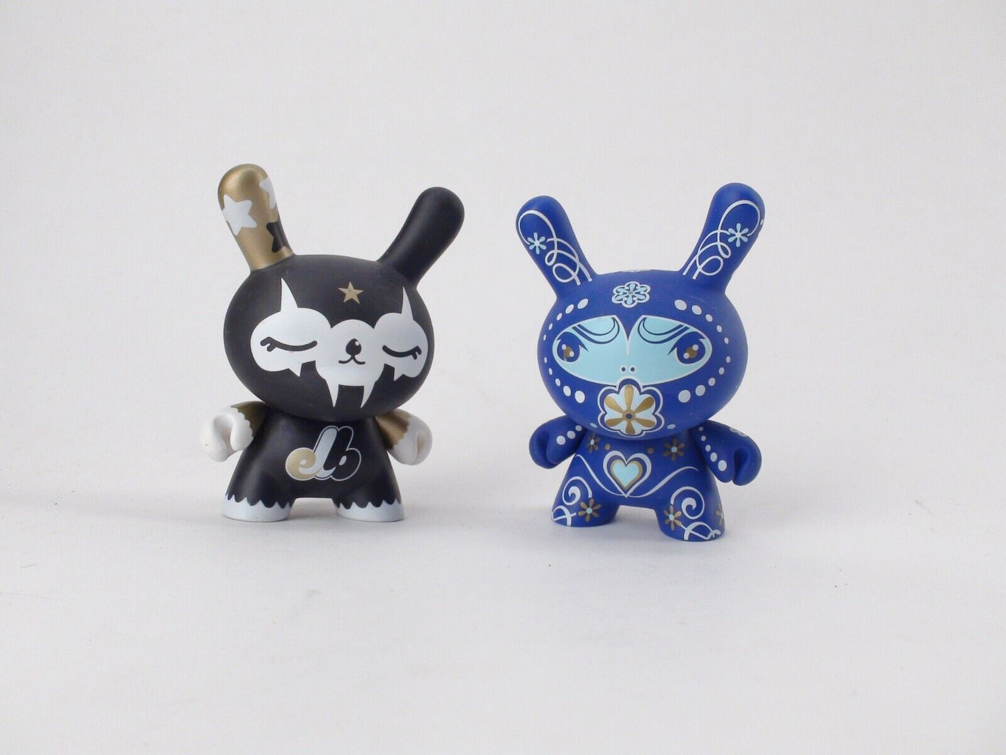 Enchanting Duo: Kidrobot Dunny Fatale 2010 3" Vinyl Figure Lot - Klor, Catalina Estrada Sticker