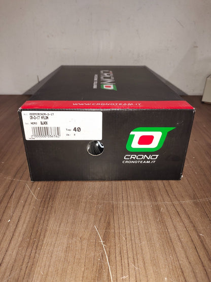 Crono CR-2-17 Nylon Cycling Shoes - Nero Black - Size - 40 (EUR)