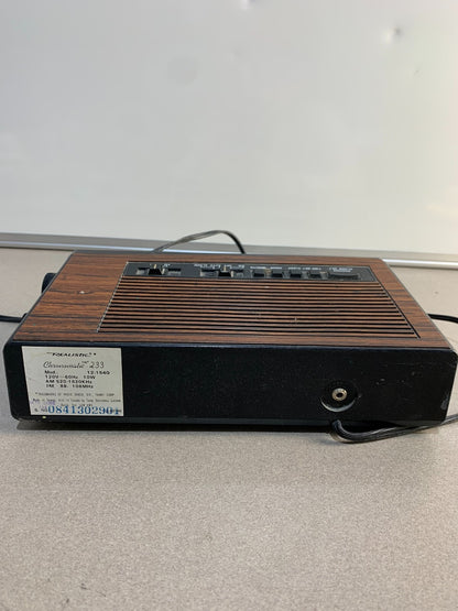 Vintage Alarm Clock Radio Realistic Chronomatic 233 AM/FM Wood Grain Radio Shack