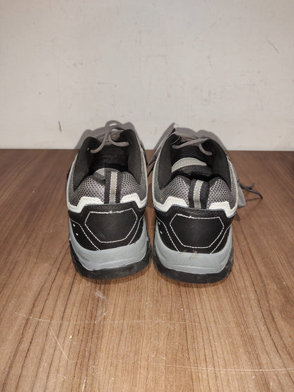 BrahmaSeth Gray Black Steel Toe Laced Up Shoes for Men's Work Shoes - Size US-11