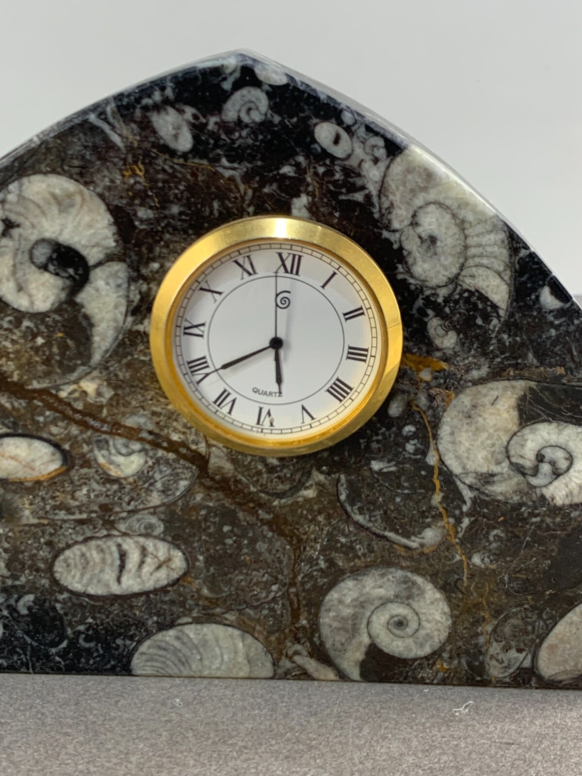 Vintage Marble Clock Quartz Shelf Clock