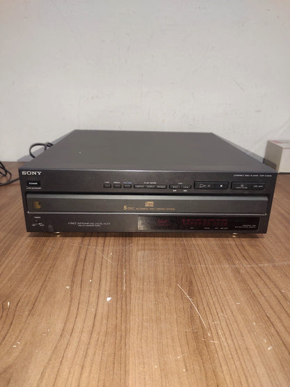 SONY CDP-C301M CD Compact Disc Player 5 Disc Changer - Untested