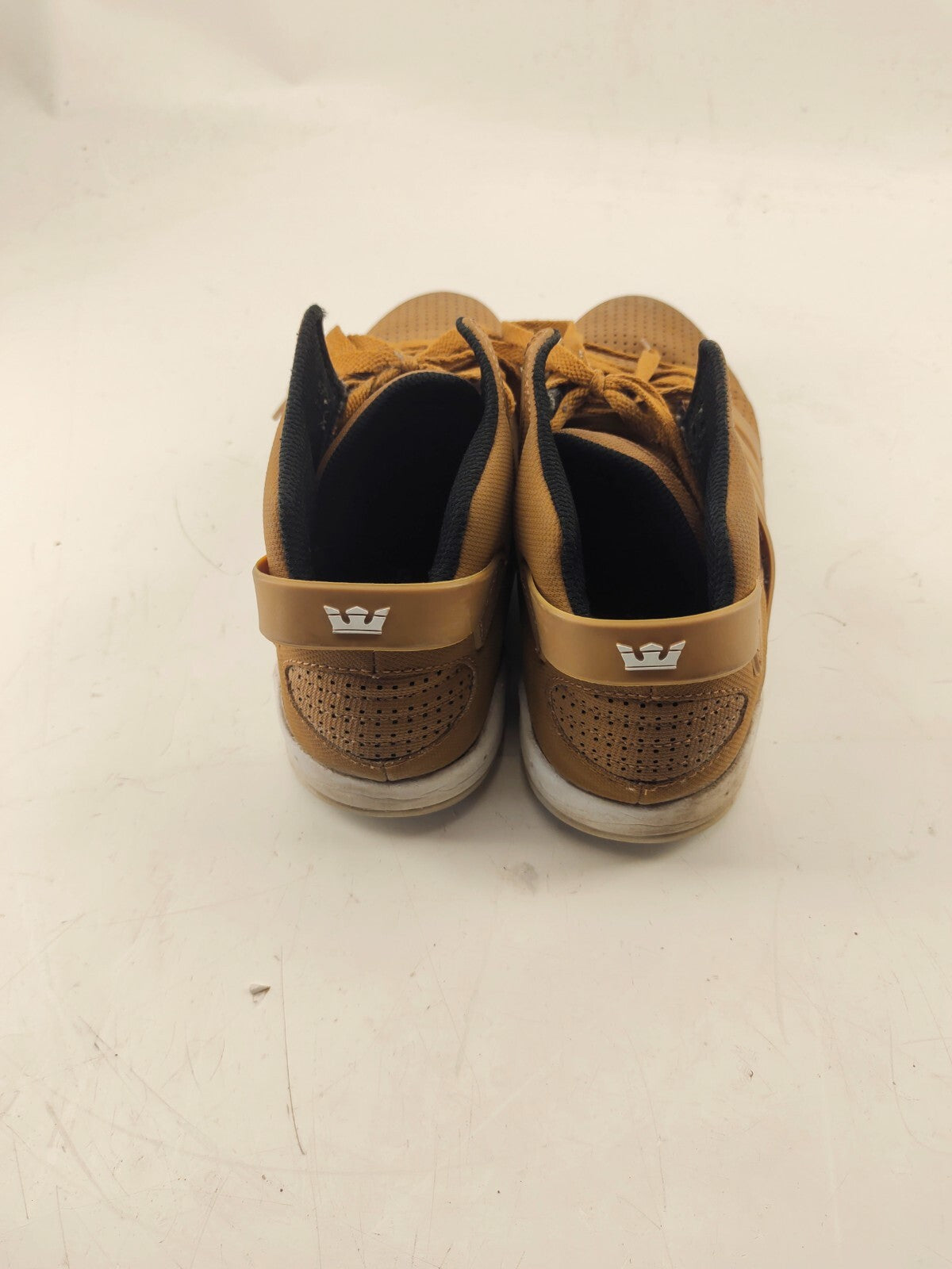 RARE SUPRA Muska 003 Yellow Gold Men’s Size 8 High Top Shoes SECRET POCKET