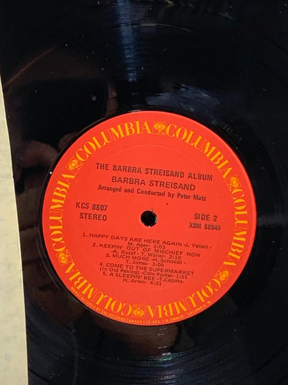 Barbra Streisand, "The Barbra Streisand Album", Stereo CS8807 Columbia VG+