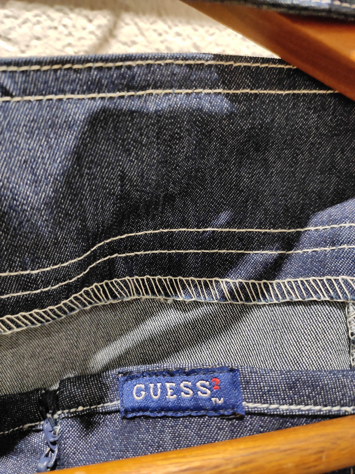 Vintage Guess Denim Dress Neck Strap Women's Size 5