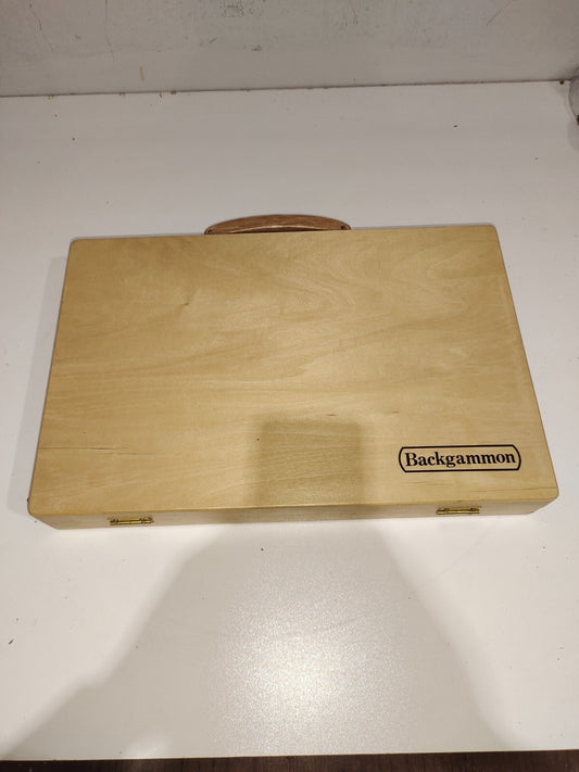 Backgammon Board Game Wooden Box