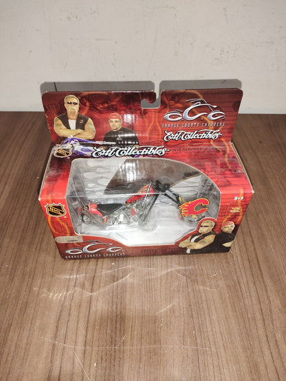 ORANGE COUNTY CHOPPERS - Calgary Flames Blasty - Ertl Bike Diecast 1:18 Scale