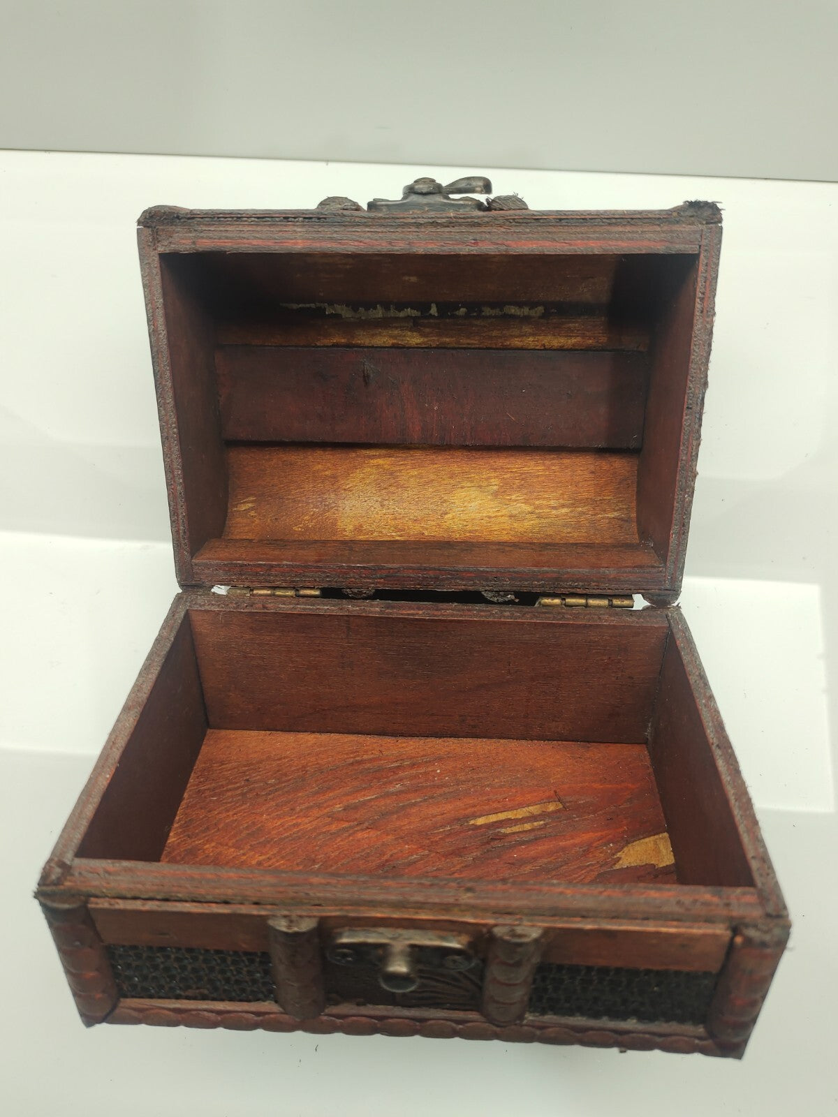Vintage Small Wooden Antique Box Chest Brown box