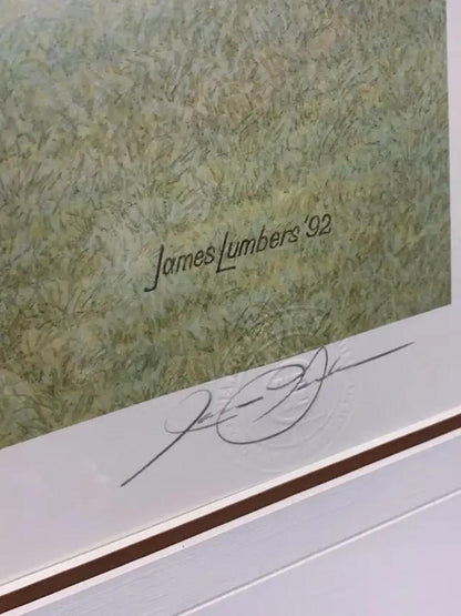 James Lumbers Joe Montana Lithograph