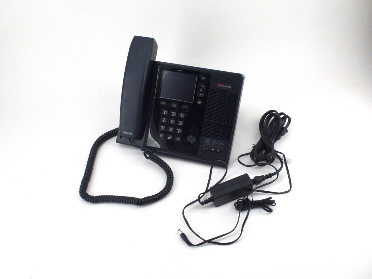 Téléphone de bureau VoIP Polycom CX600 2201-15942-001 Microsoft Lync avec alimentation