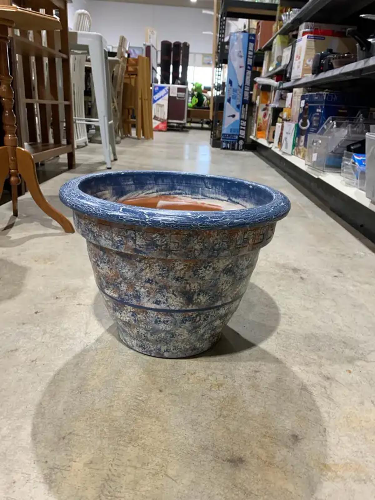 Greek inspired terracotta planter