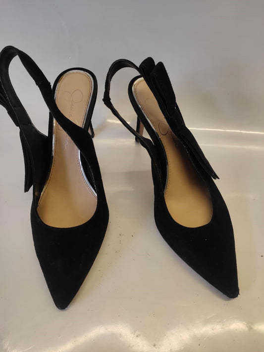 Vintage 90s JESSICA SIMPSON Women's 9.5 CRILLERA Stiletto Pumps Black