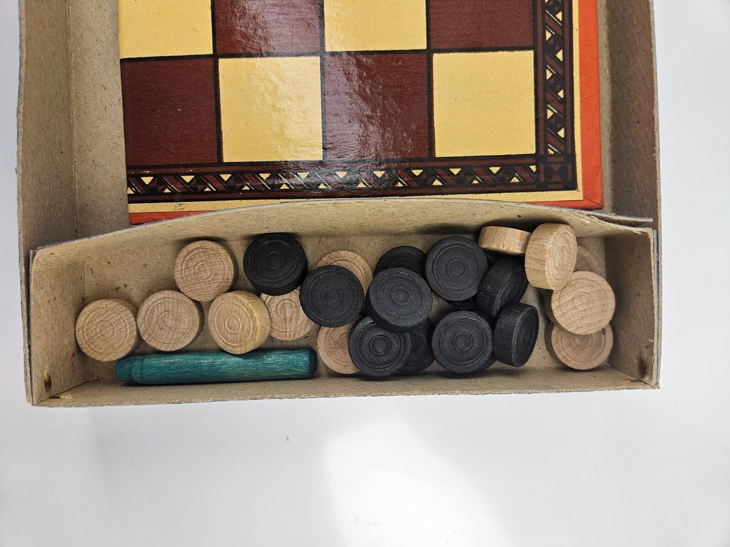 Vintage Draught Checkers Board Game - Made In England