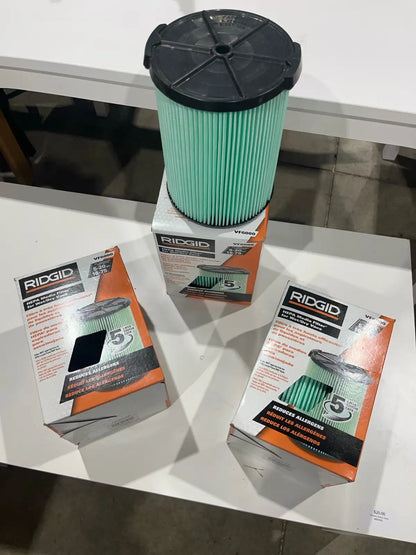 brand new set of 3 Ridgid VF6000 filters