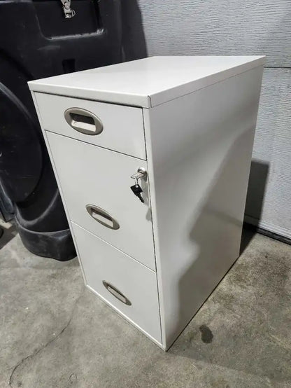 Steel White Filing Cabinet