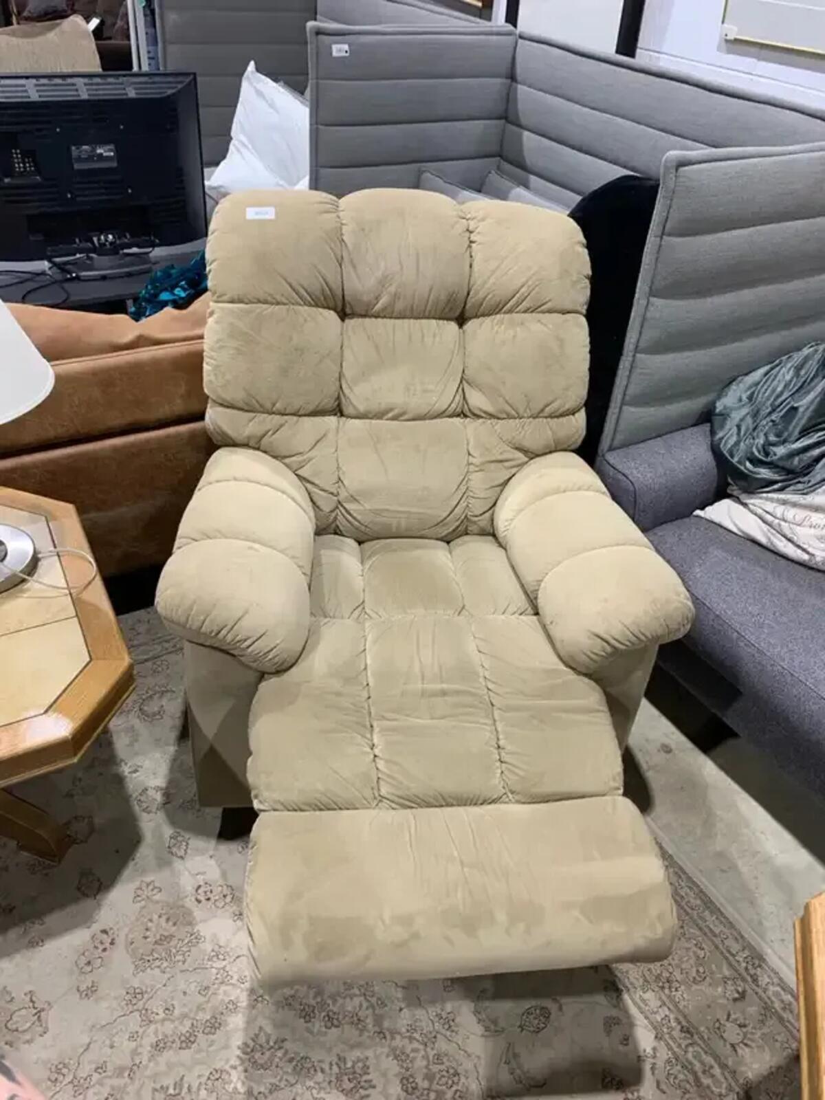 Beige Recliner Armchair