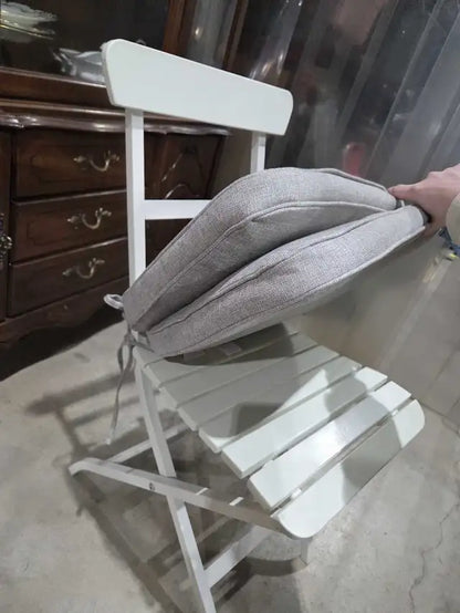 Ikea Wooden Folding Chair - White