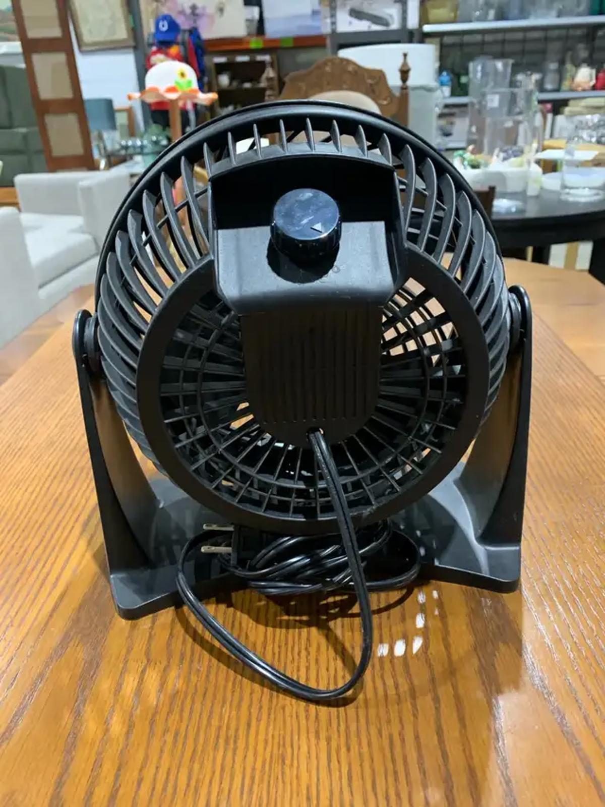 Intertek Black Table Fan
