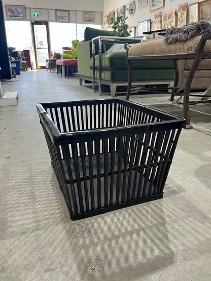 Black Rattan Basket