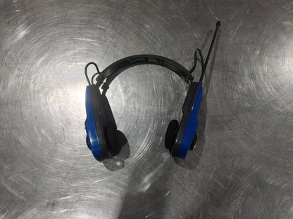 Good Condition Vintage Life Long Model 222 Radio Headset Blue Untested