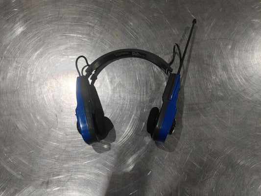 Good Condition Vintage Life Long Model 222 Radio Headset Blue Untested