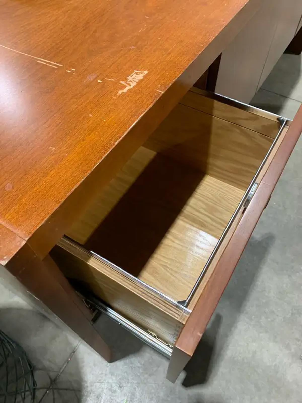 Sold wood file cabinet Side board