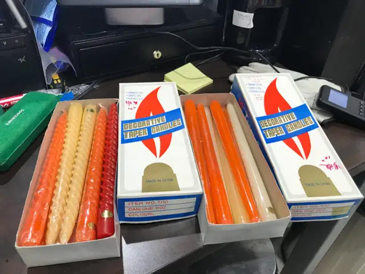 Decorative Taper Candles - 10 inch - 2 Available