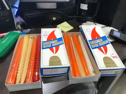 Decorative Taper Candles - 10 inch - 2 Available