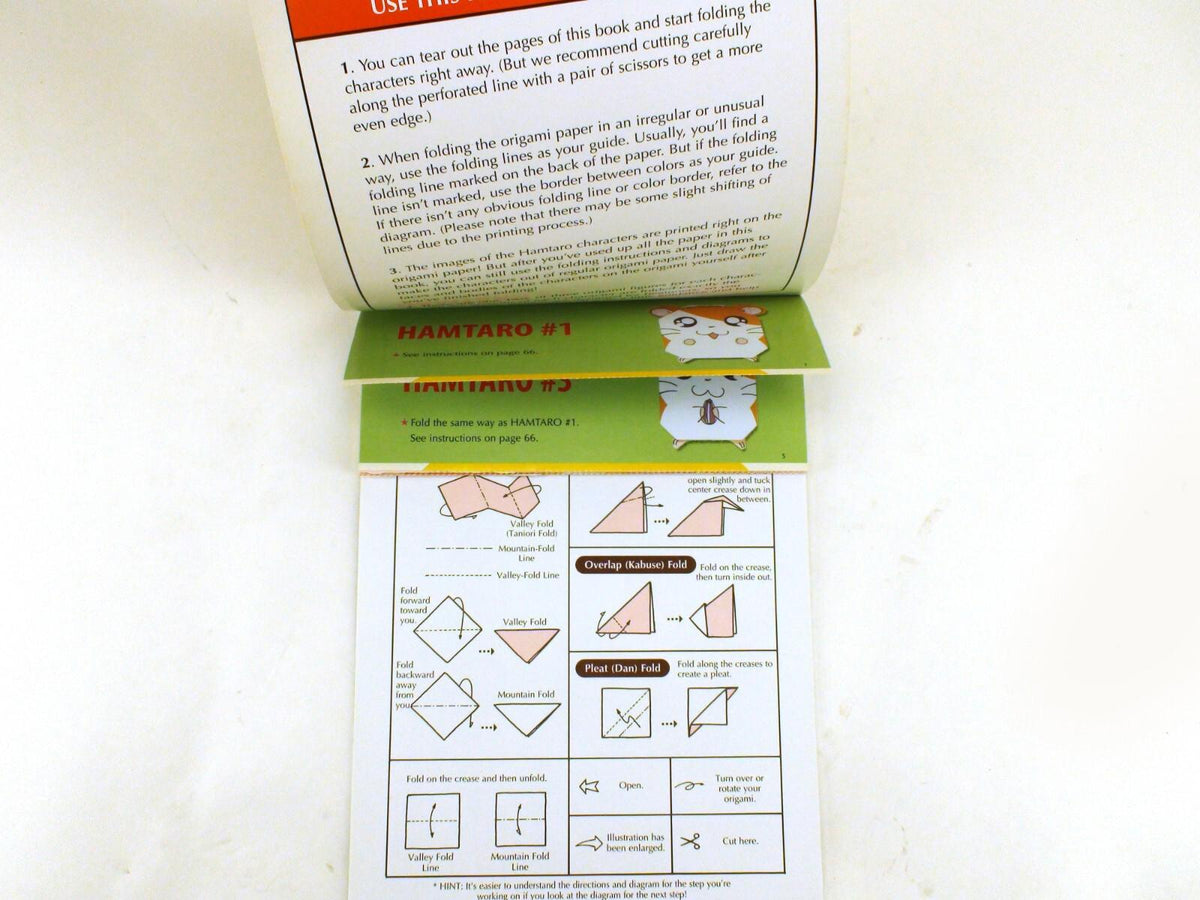 Hamtaro Collectible Origami Book Shogakukan, No Origami Pages - Viz, 2001