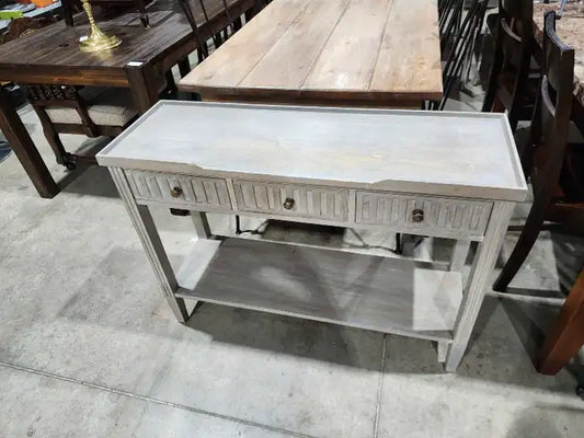 Grey Wood Console Table