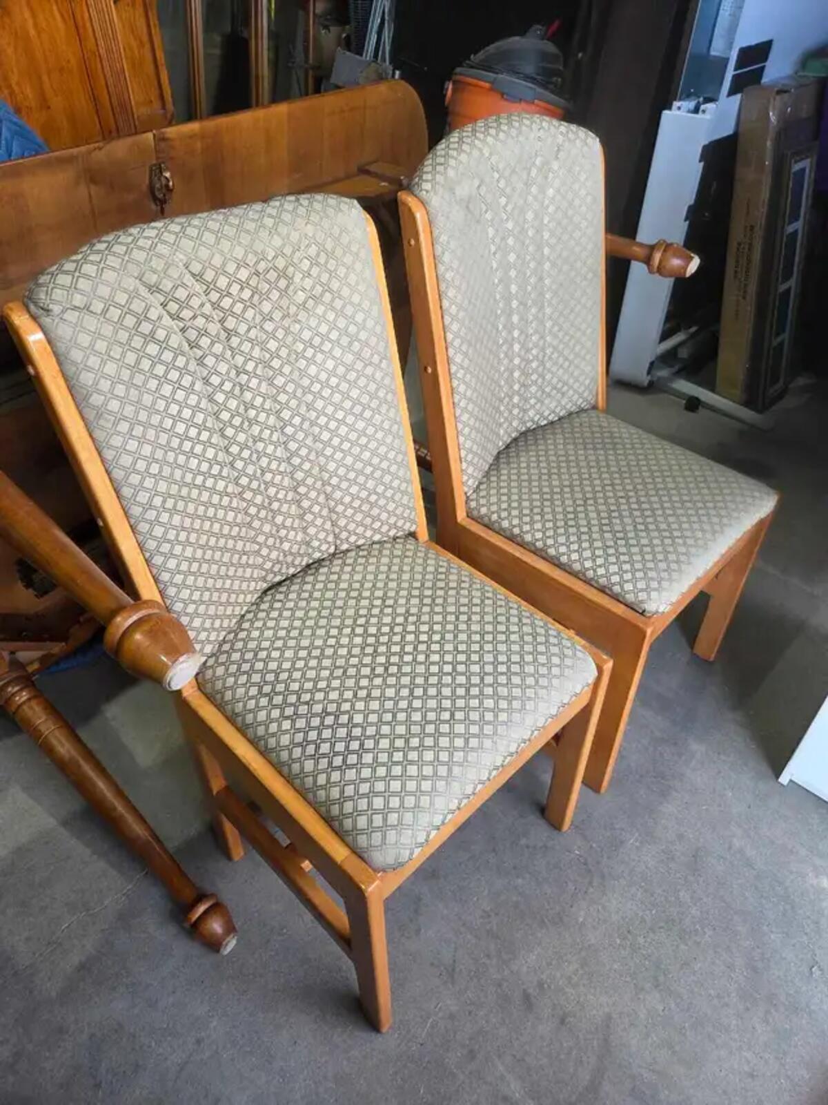 Wooden Dining Chairs with Storage - 5 Available