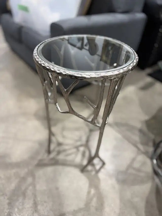 Silver Side Table