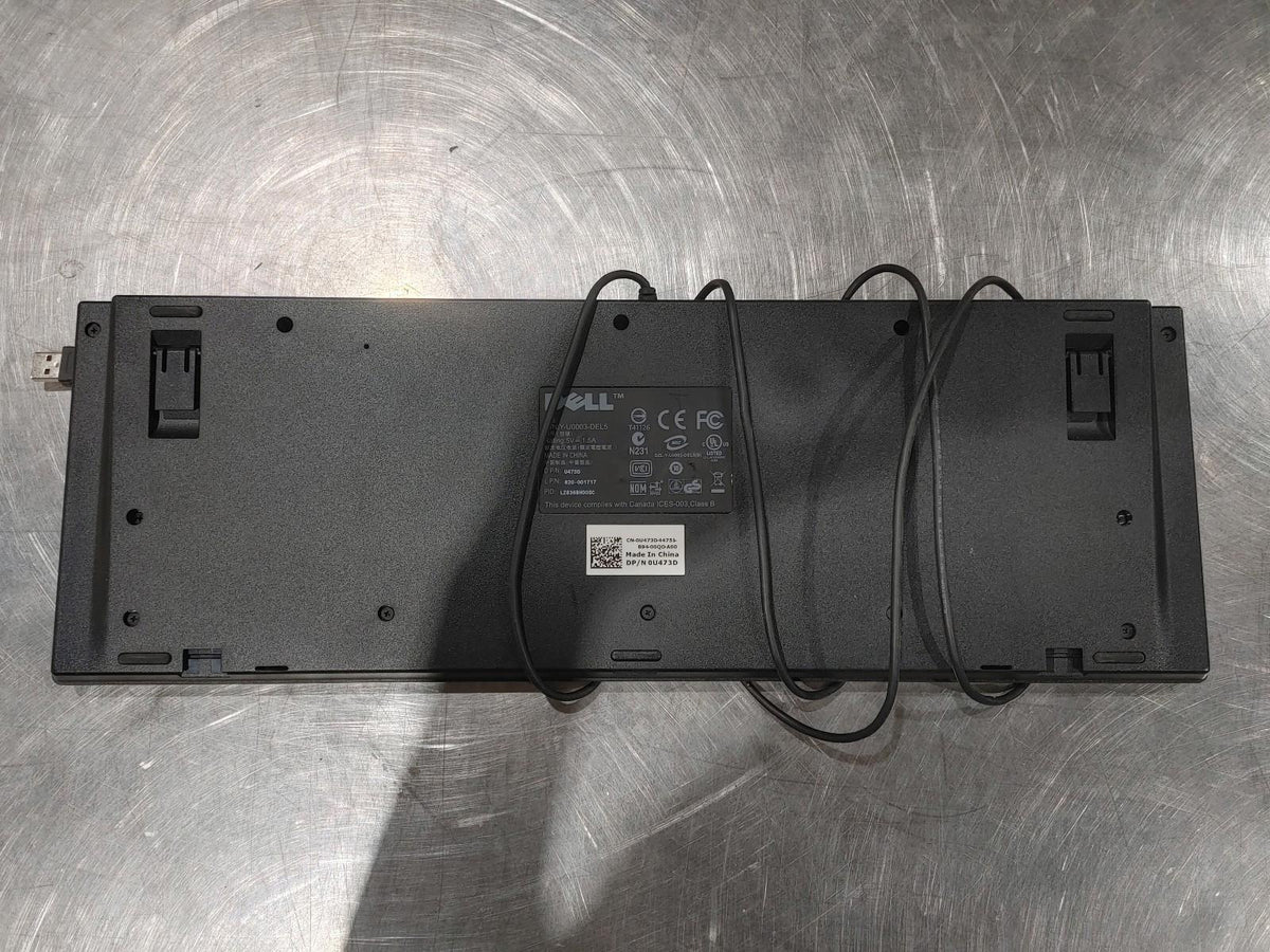 Clavier USB Dell grand format noir - État correct