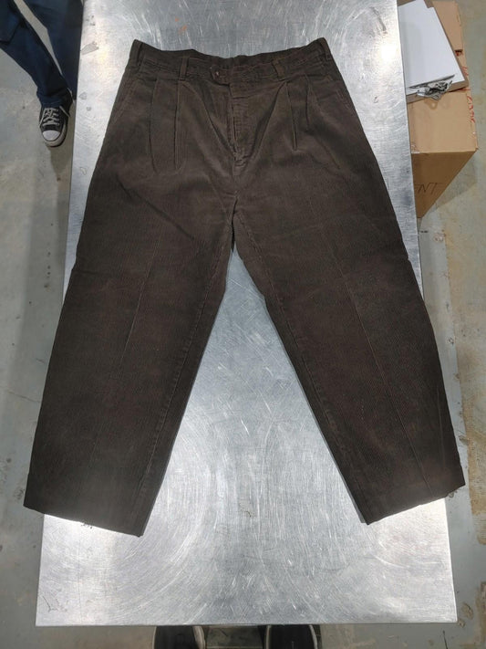 Good Condition Chaps Ralph Lauren 100% Cotton Brown Corduroy Jeans Size 38x34