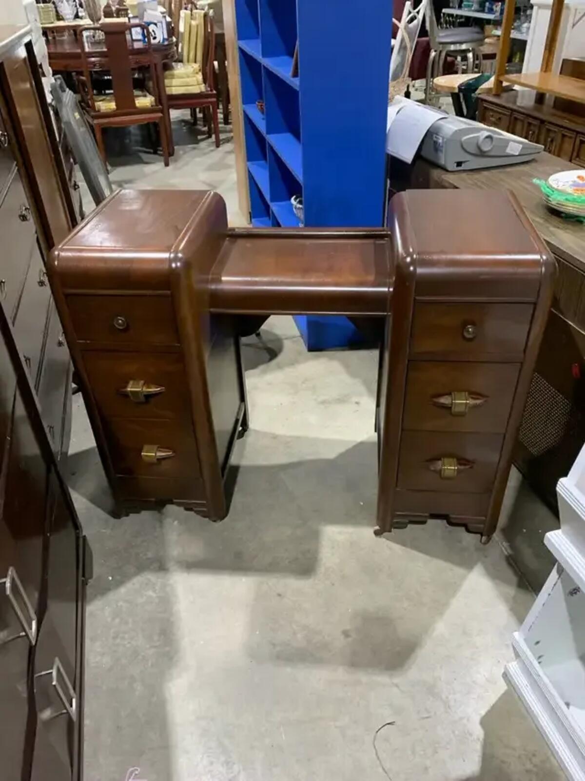 Antique Vanity with 6 Drawers