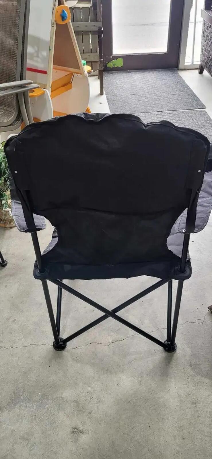 Sports Fanatic Folding Chair Black