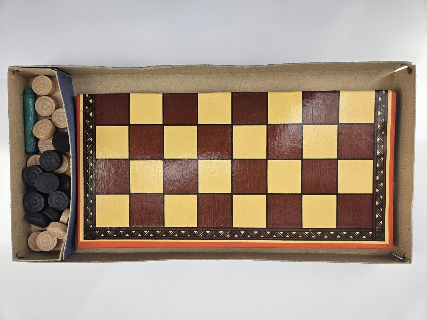 Vintage Draught Checkers Board Game - Made In England