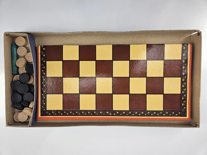 Vintage Draught Checkers Board Game - Made In England