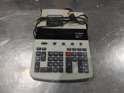 Canon CP1200D 12 Digit Adding Machine 2 Tone Printer Tested Working - Fair