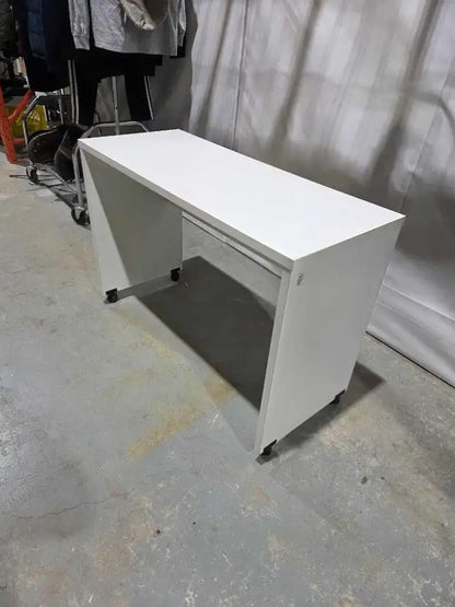 White Small Rolling Desk