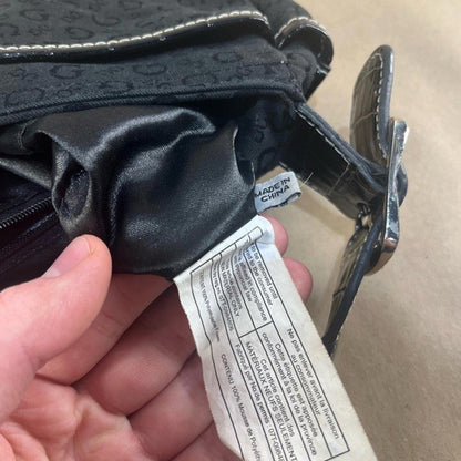 Vintage Y2K Guess Black Monogram Bag