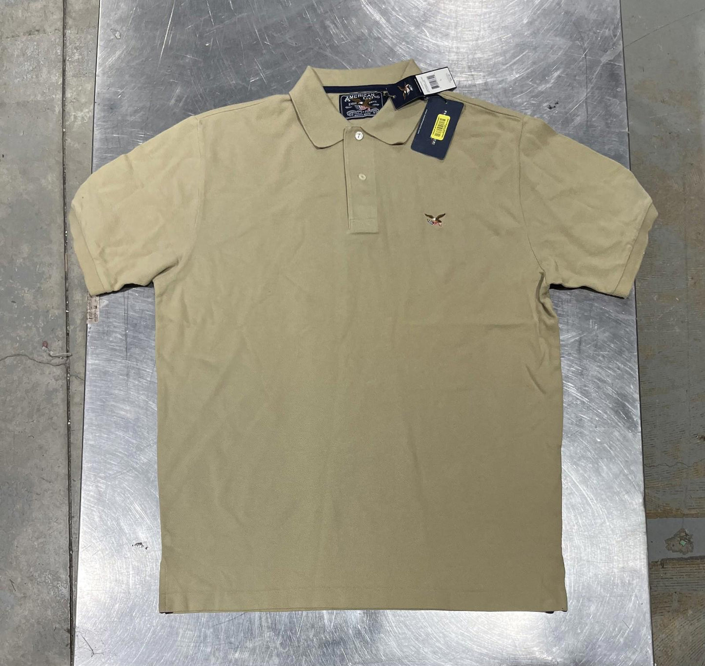 NWT American Living Beige Polo (Size L)