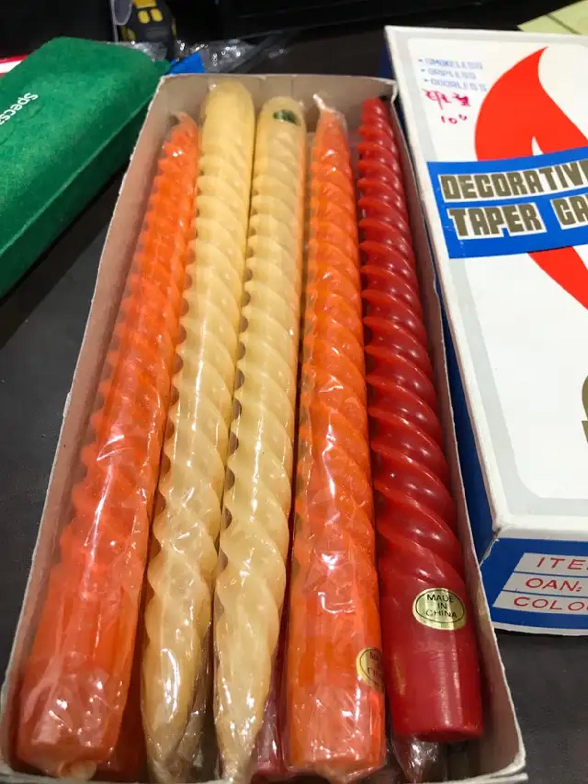 Decorative Taper Candles - 10 inch - 2 Available