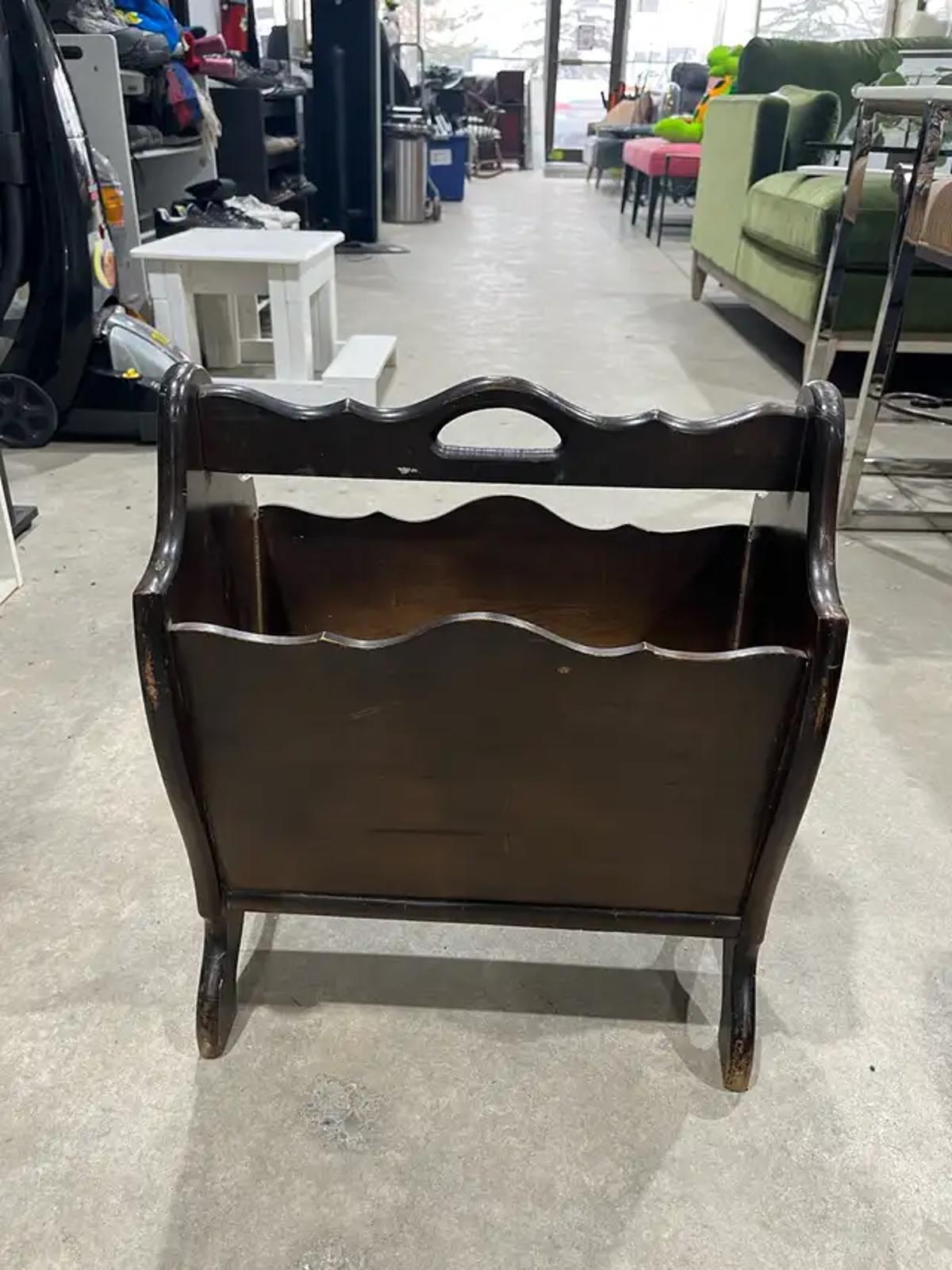 Wooden Magazine Rack