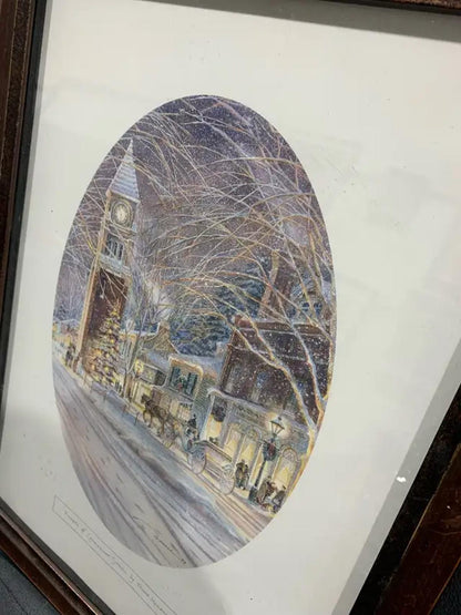 Framed Trisha Romance print -Vignette of Candlelight Stroll