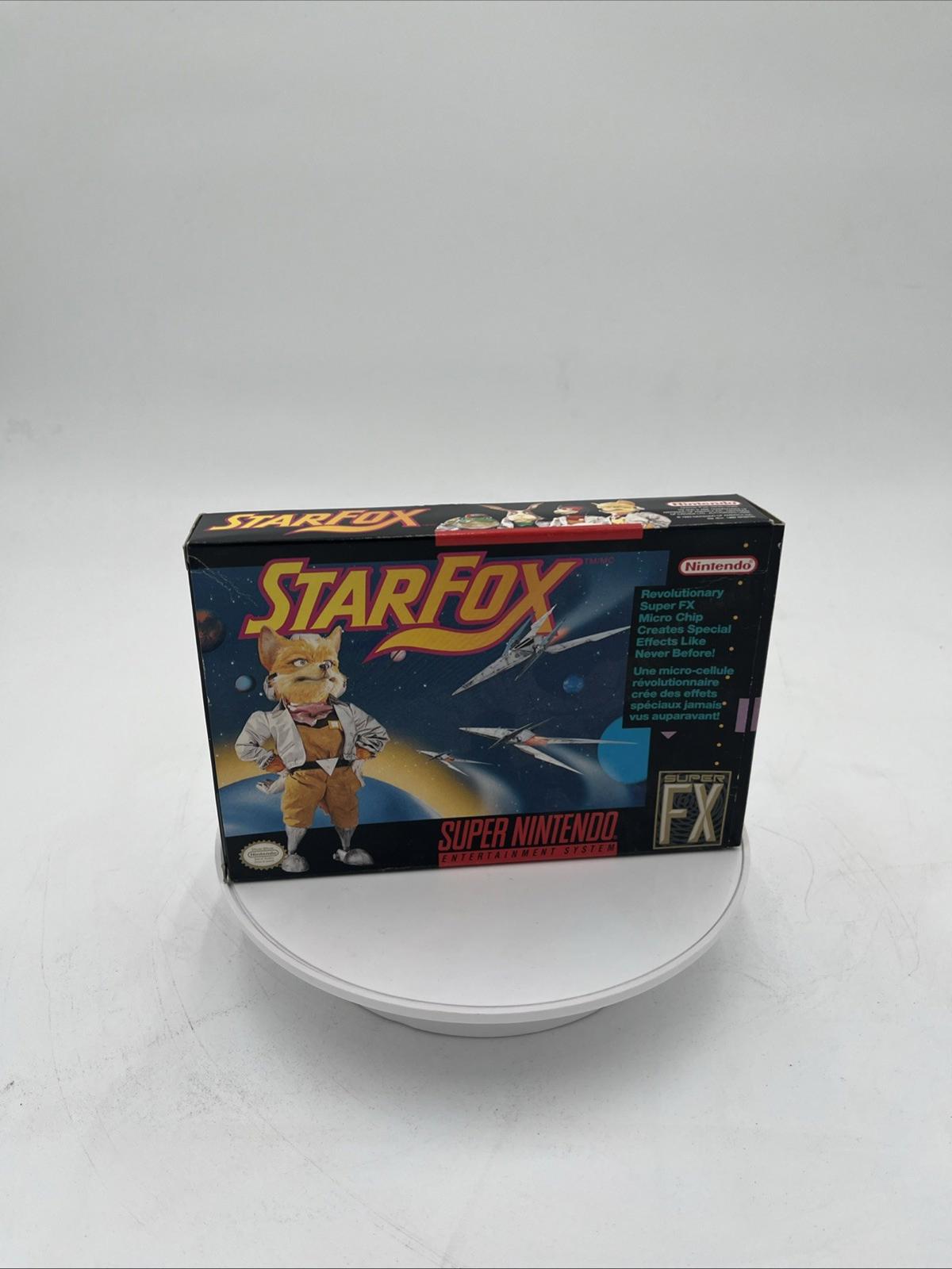 STARFOX (Super Nintendo, SNES, 1993) — Complet en boîte avec manuel