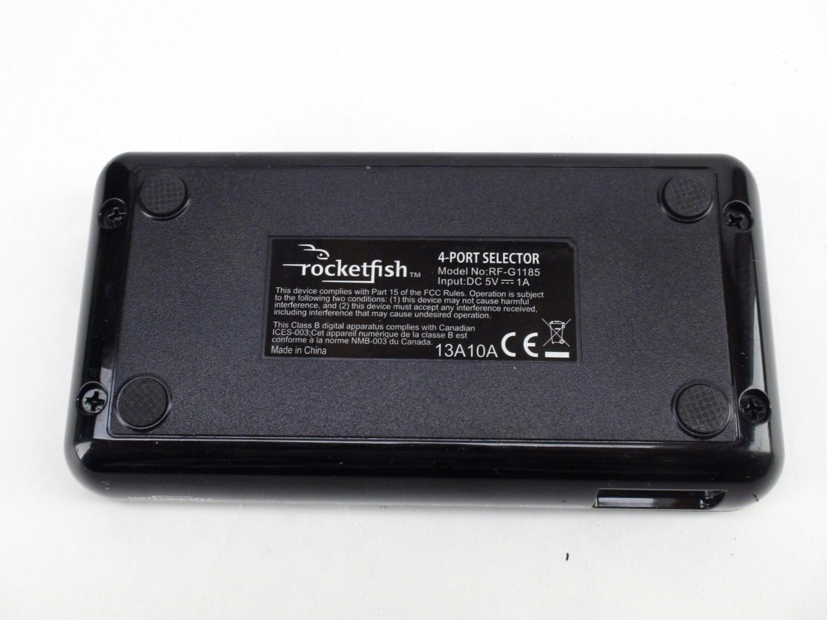 4 Port HDMI Switcher Selecter - Rocketfish RF-G1185 With Power Adapter