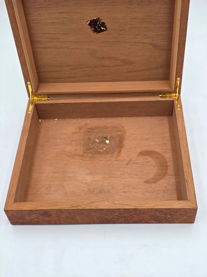 Quality Importers Trading Co Humidor Supreme Brown Wood Cigar Storage Box